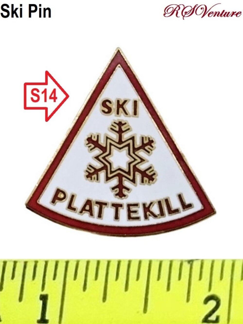 Buy 1 get 1 FREE, New Vintage Plattekill Mt.  Ski Pin